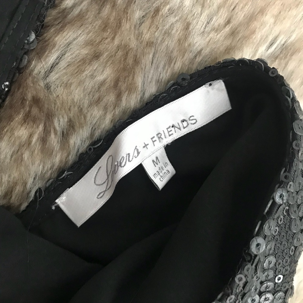 SOLD Lovers & Friends Envy Dress in Black Sequin - Picture 8 of 8
